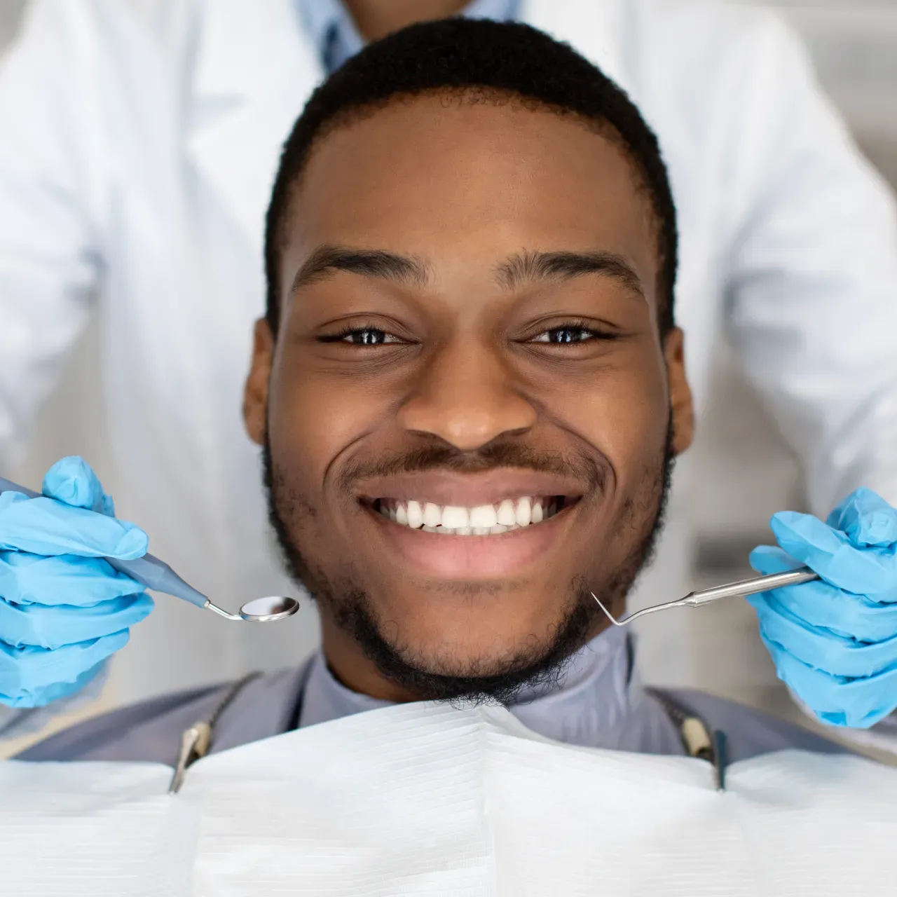 Dr. Black having a consultation with a patient